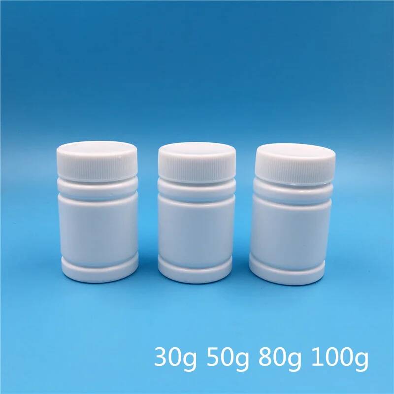 Bath Salts Jar - 50 Pcs Botol Plastik HDPE Putih