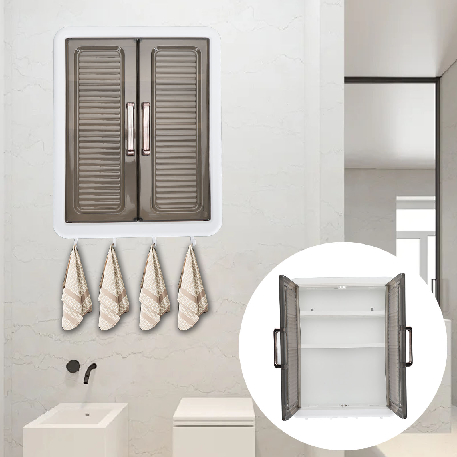 Home Goods Bathroom Cabinets - Lemari Kamar Mandi Terpasang Di Dinding