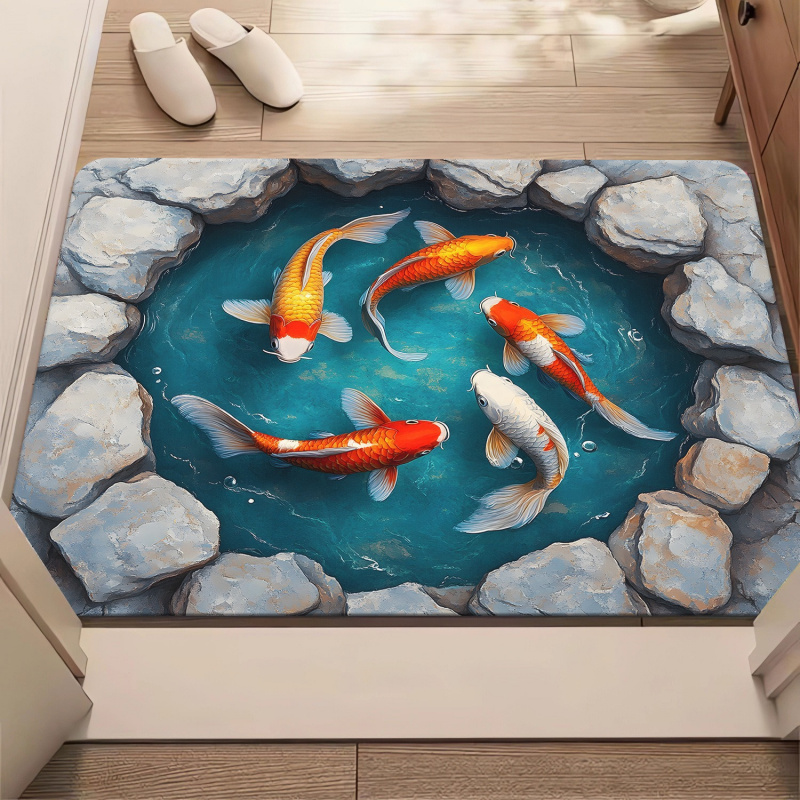 Zara Home Bathroom Rug - VIKAMA Keset Lantai Kamar Mandi Stereoskopik,