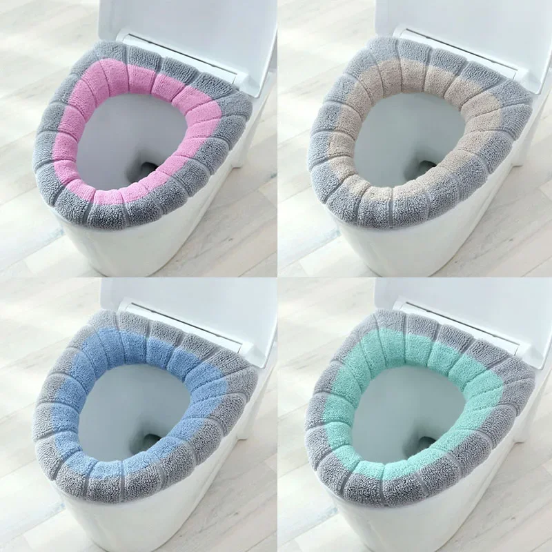 Home Bathroom Mats - Alas Duduk Kloset Motif Labu Hangat