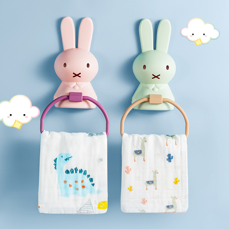 Home Edit Bathroom Storage - Rak Handuk Miffy Lucu Tanpa Lubang,