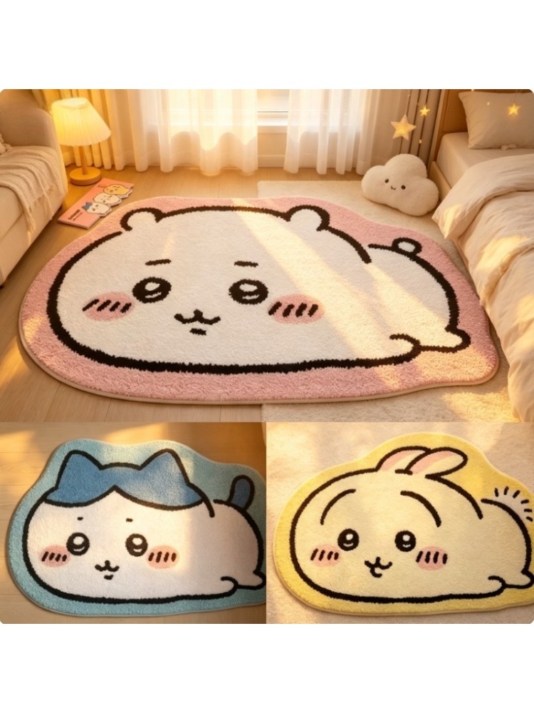 Home Bathroom Mats - Karpet Kartun Chiikawa Anime Hachiware Usagi