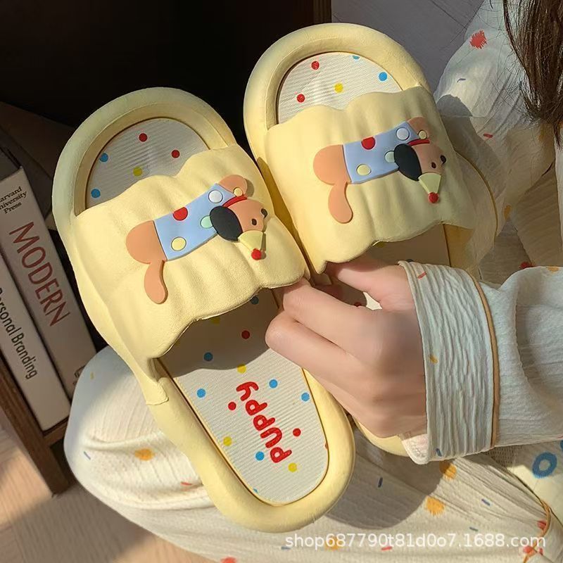 Home Outdoor Bathroom - Sandal Hot Dog Kartun untuk Wanita,
