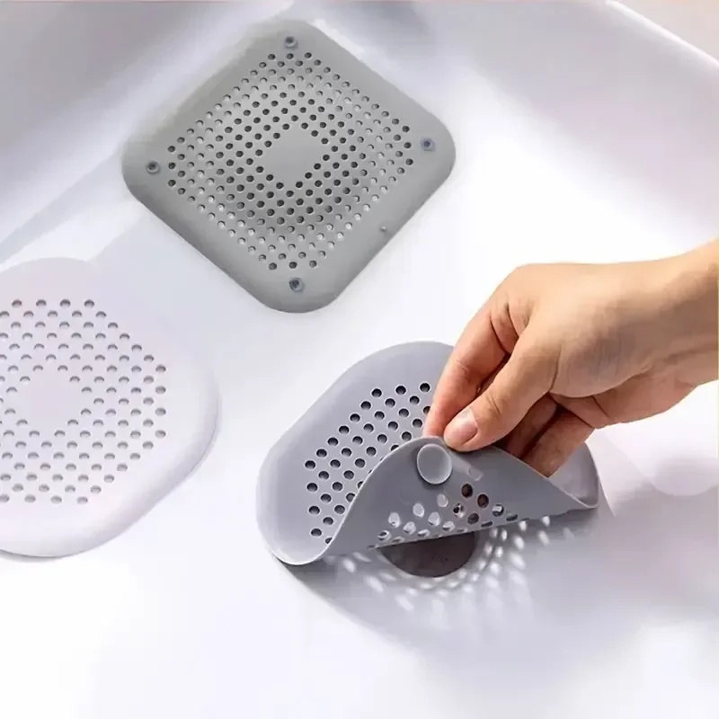 Drain Hair Catcher - Penutup Lubang Pembuangan Air Silikon untuk