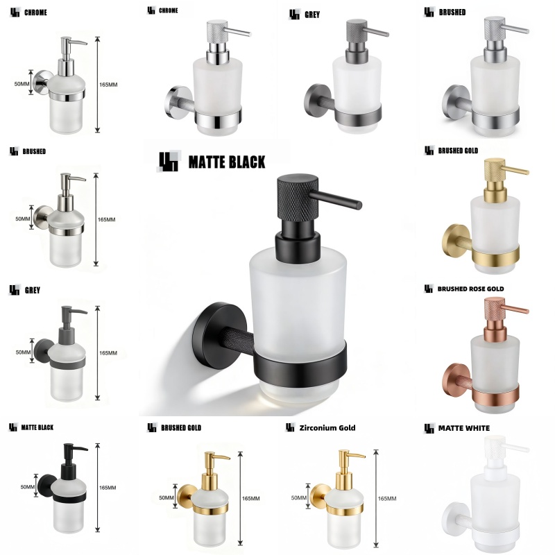 Glass Soap Dish - Dispenser Sabun Botol Kaca dengan Pegangan
