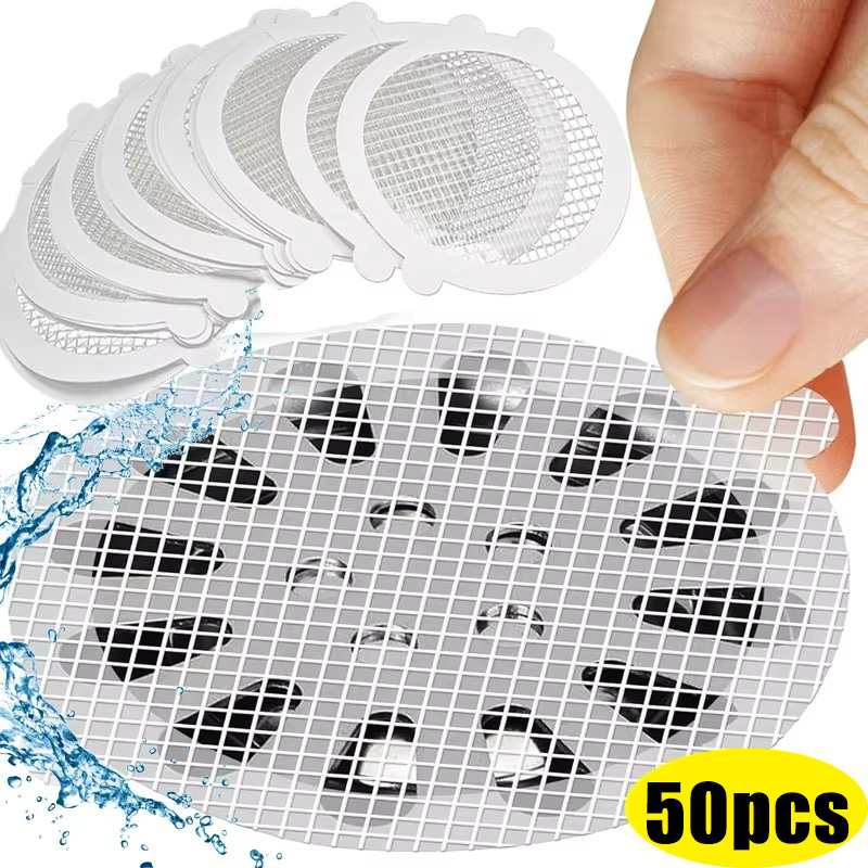 Drain Hair Catcher - 10-50 buah Stiker Penutup Saluran Air