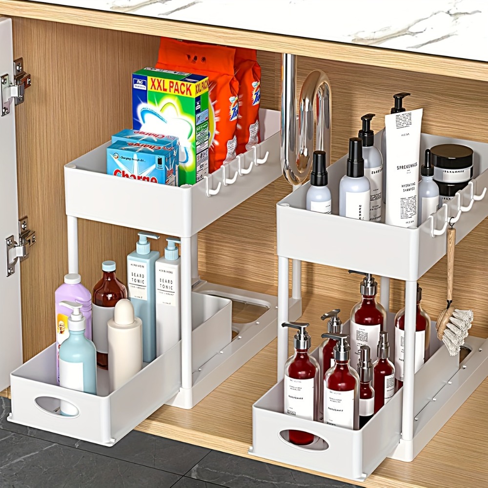 Home Goods Bathroom Cabinets - Organizer Geser 2 Tingkat di Bawah