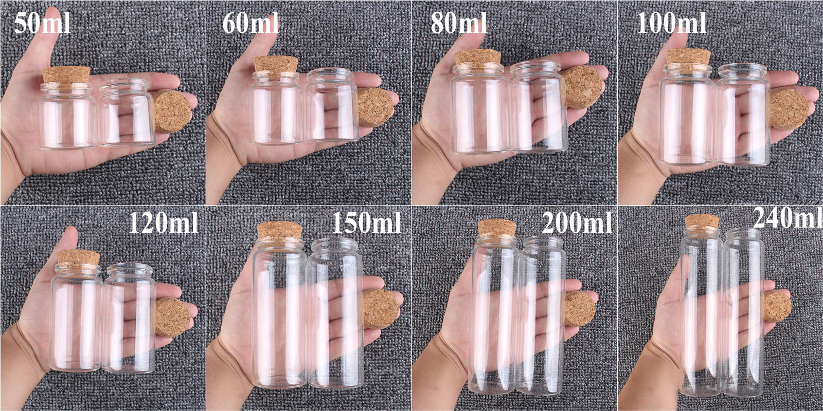 6 Buah 50Ml 60Ml 80Ml 100Ml 12 - Bath Salts Jar ulasan dan harga