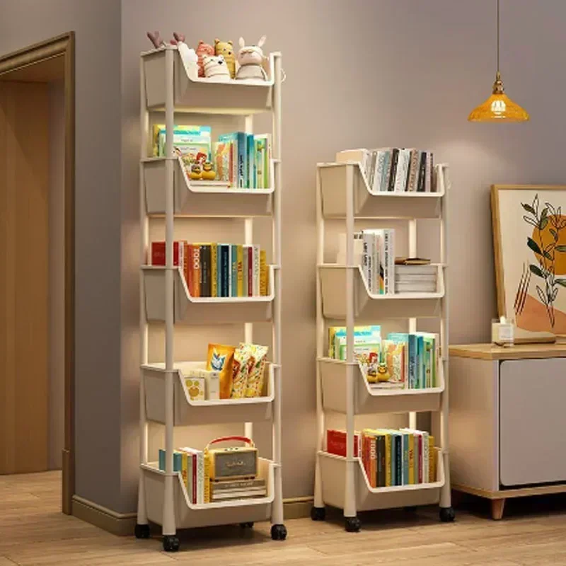 Rak Buku Trolley, Rak Penyimpa - Home Goods Bathroom Cabinets ulasan dan harga