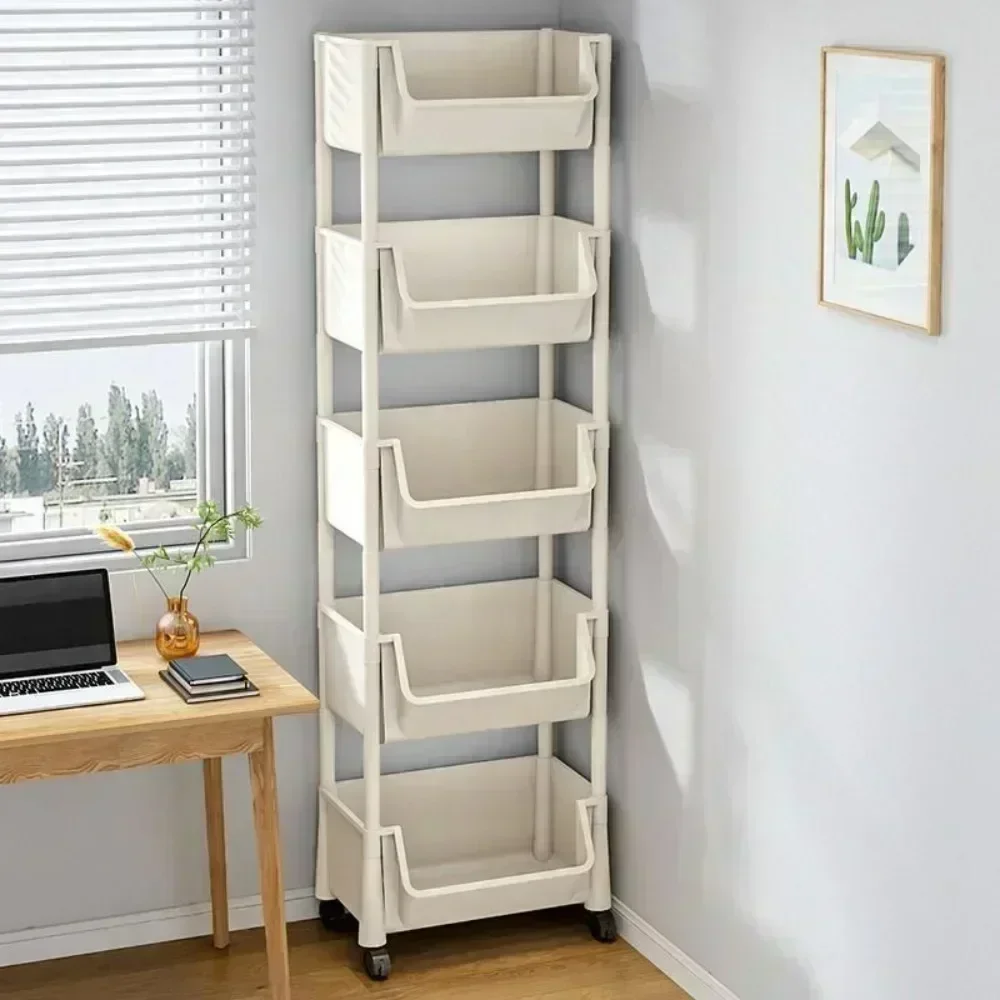 Rak Buku Trolley, Rak Penyimpa - Home Goods Bathroom Cabinets ulasan dan harga