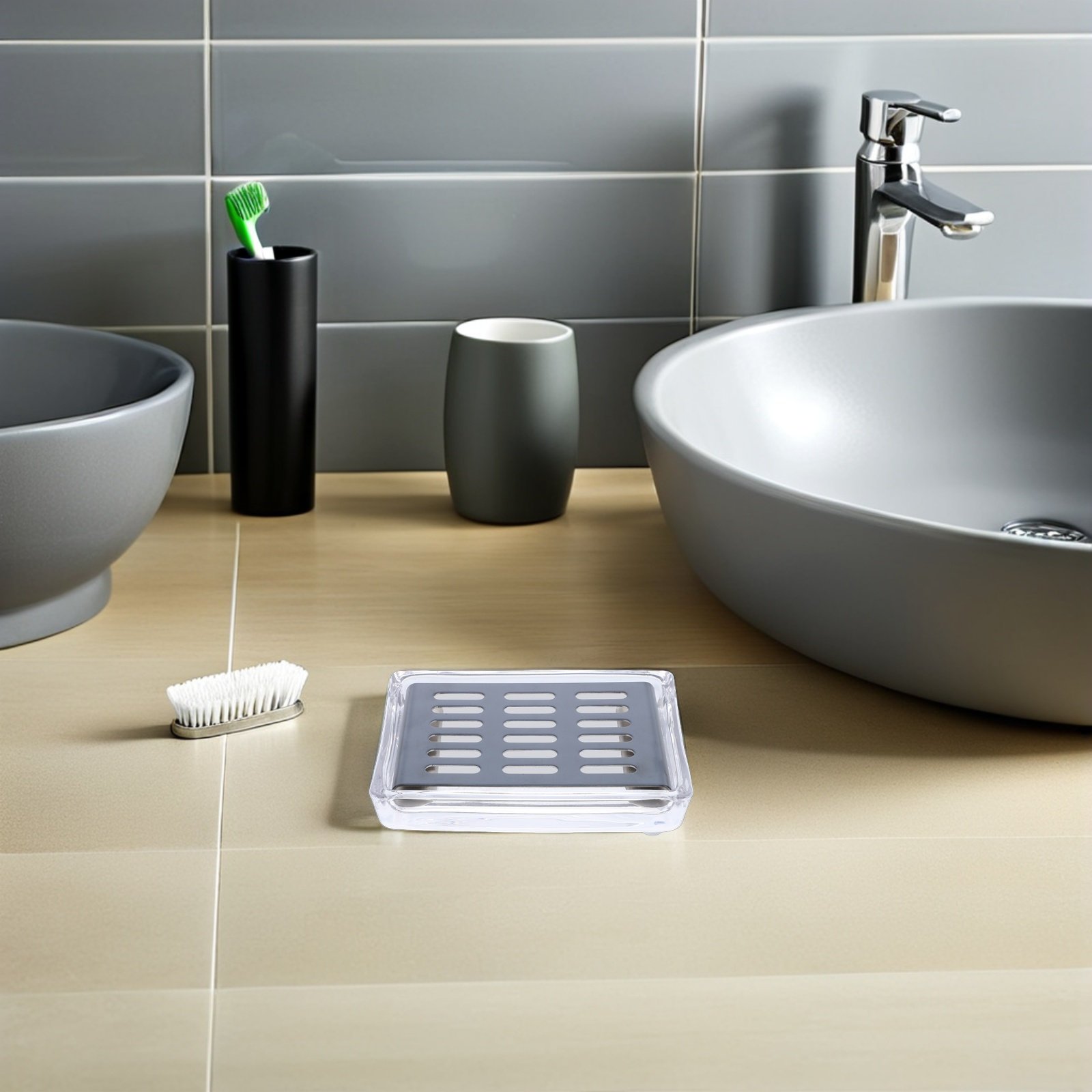 Wadah Sabun Kaca Persegi Panja - Glass Soap Dish ulasan dan harga