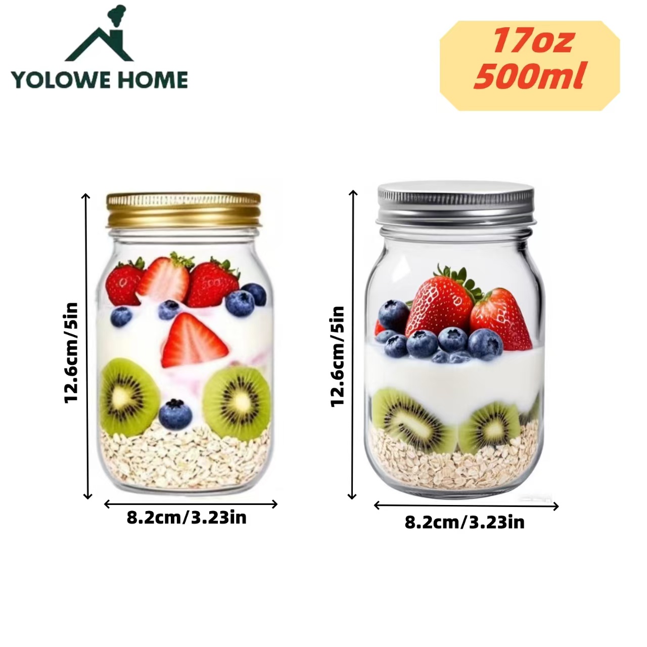 6 Buah, 12 Buah, 500Ml/16Oz, S - Bath Salts Jar ulasan dan harga