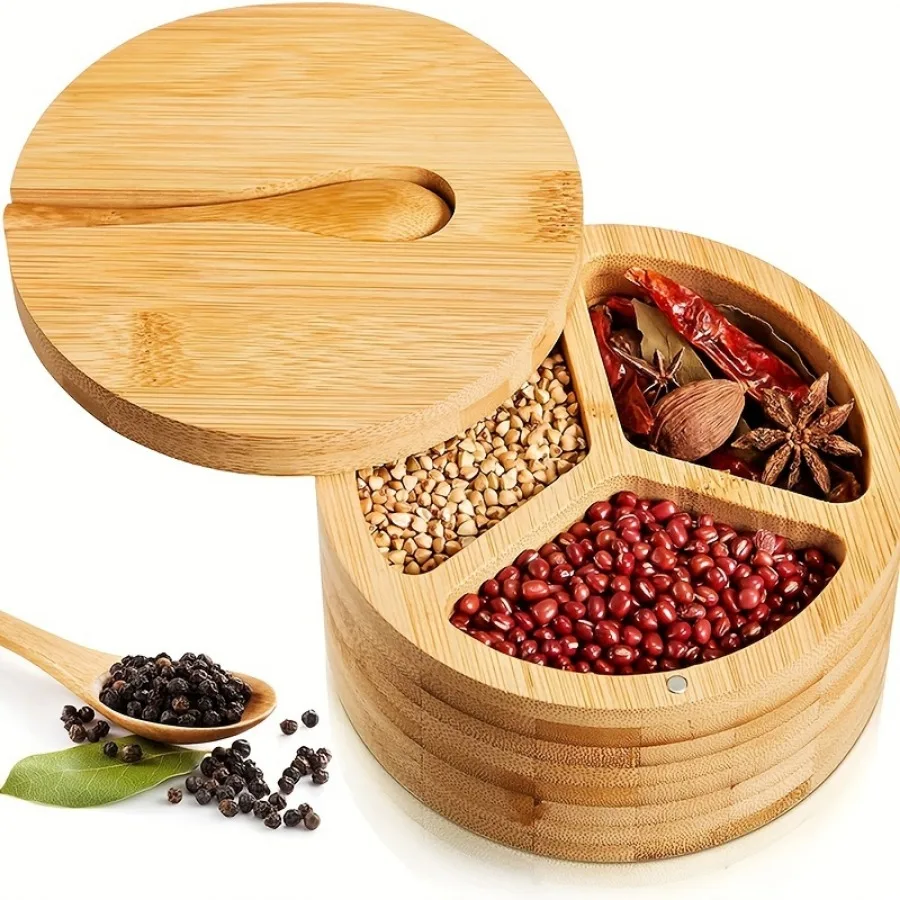 Toples Bumbu Kayu Berlapis Bam - Bath Salts Jar ulasan dan harga