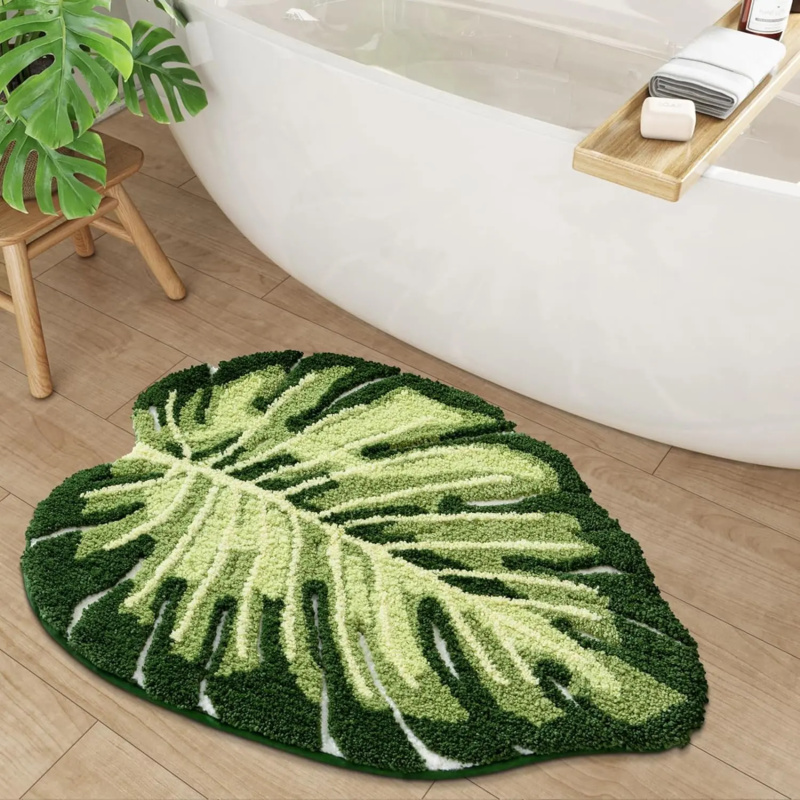 VIKAMA Keset Kamar Mandi Daun  - Zara Home Bathroom Rug ulasan dan harga