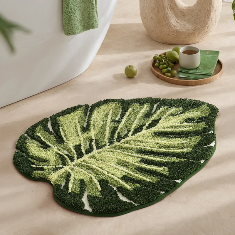 VIKAMA Keset Kamar Mandi Daun  - Zara Home Bathroom Rug ulasan dan harga