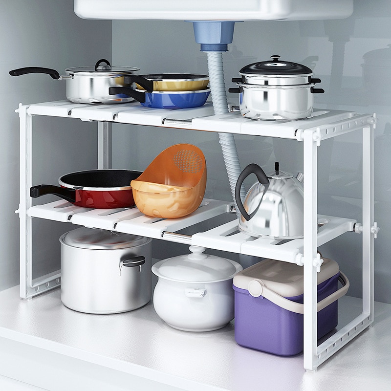 Rak Organizer Bawah Wastafel 2 - Home Goods Bathroom Cabinets ulasan dan harga