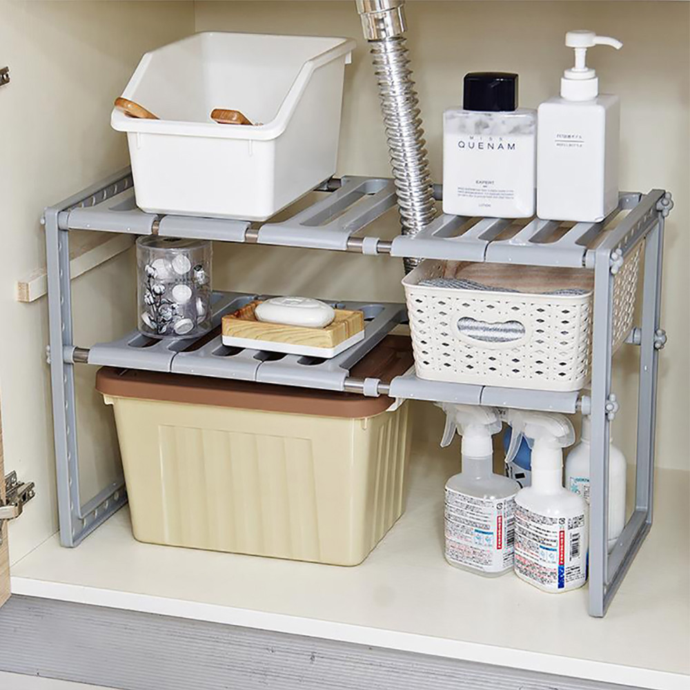 Rak Organizer Bawah Wastafel 2 - Home Goods Bathroom Cabinets ulasan dan harga