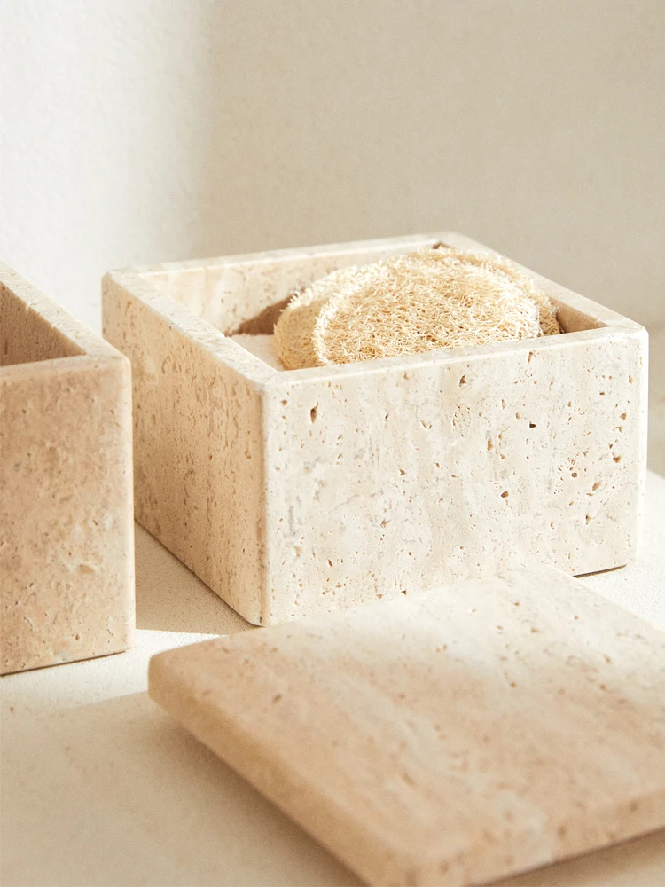 Wadah Penyimpanan Travertine u - Bath Salts Jar ulasan dan harga