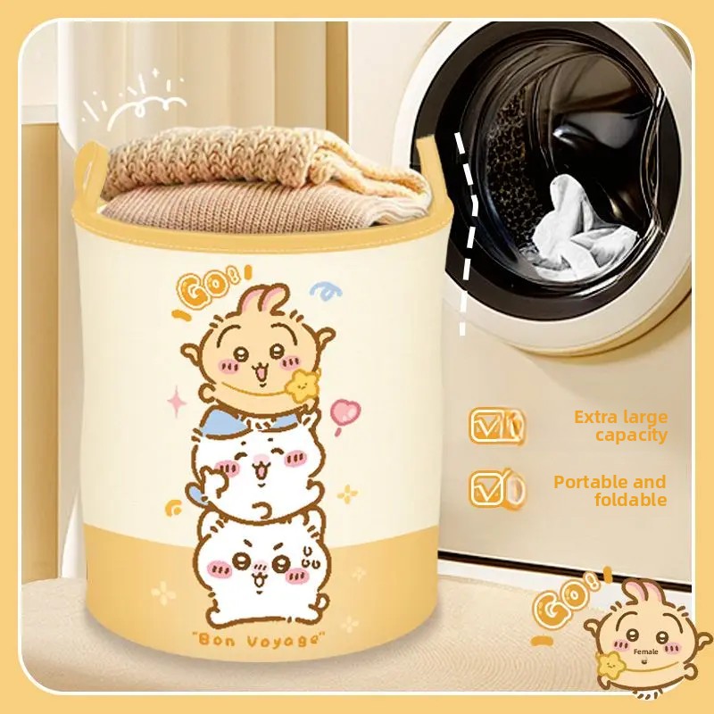 Keranjang Cucian Lipat Chiikaw - Home Edit Bathroom Storage ulasan dan harga