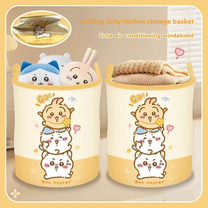 Keranjang Cucian Lipat Chiikaw - Home Edit Bathroom Storage ulasan dan harga