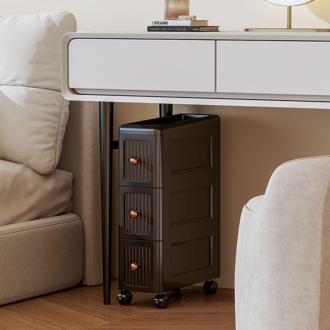 Lemari Penyimpanan Laci Sempit - Home Goods Bathroom Cabinets ulasan dan harga
