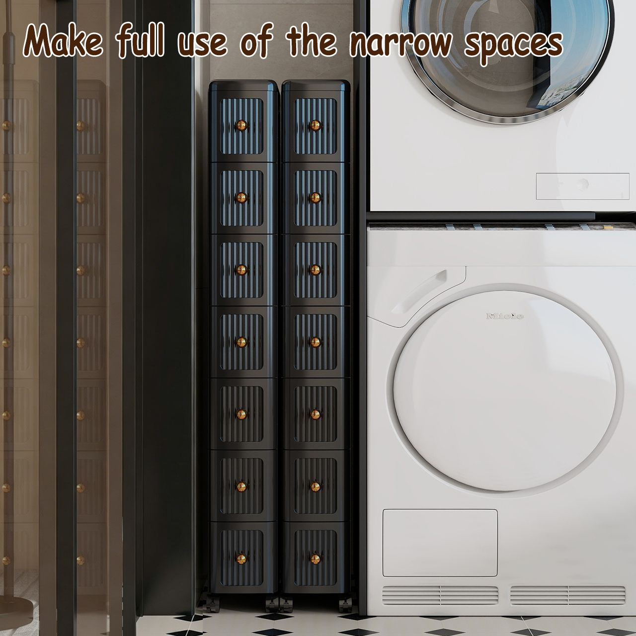 Lemari Penyimpanan Laci Sempit - Home Goods Bathroom Cabinets ulasan dan harga