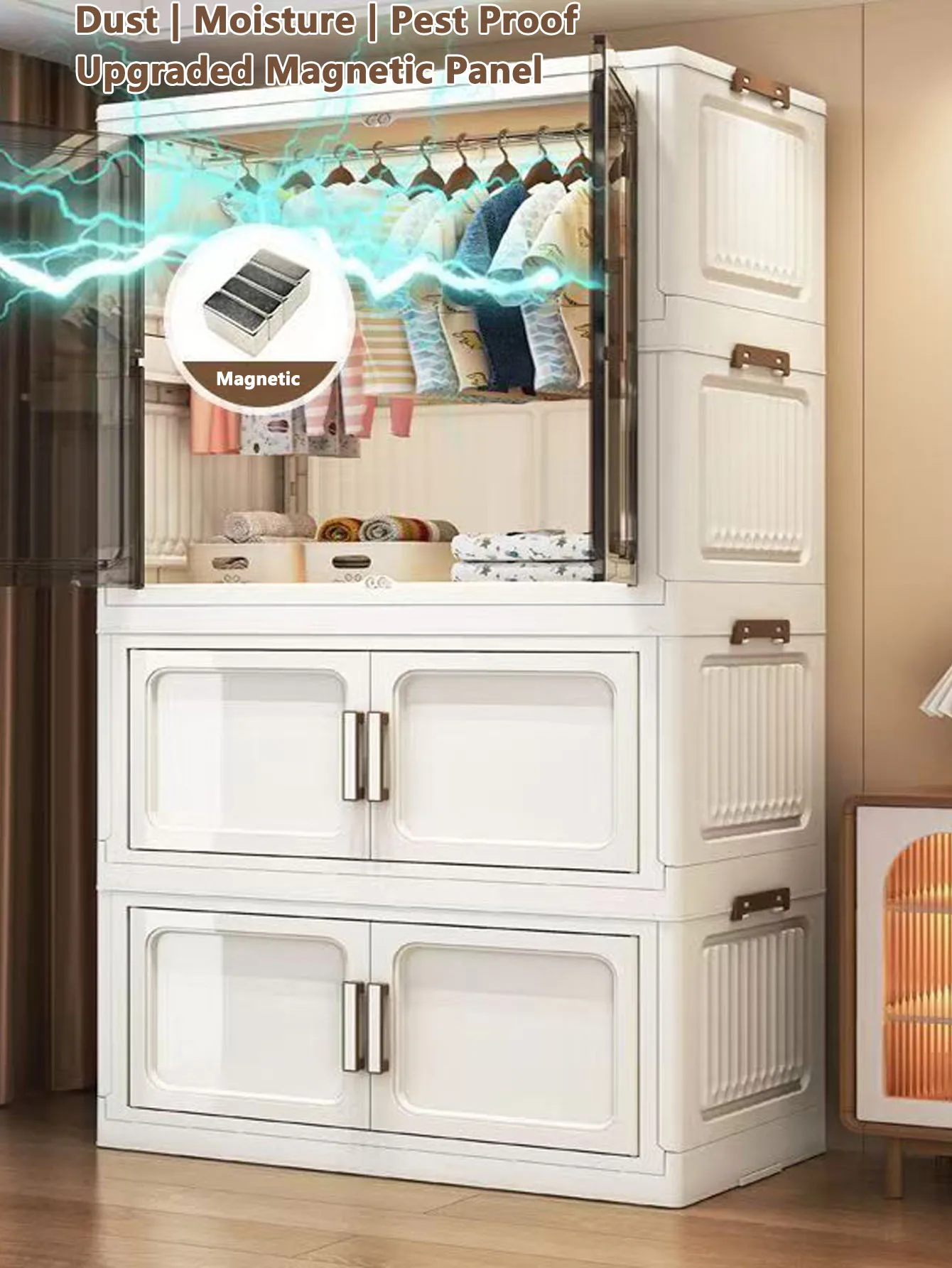 Lemari Penyimpanan Lipat Kompa - Home Goods Bathroom Cabinets ulasan dan harga