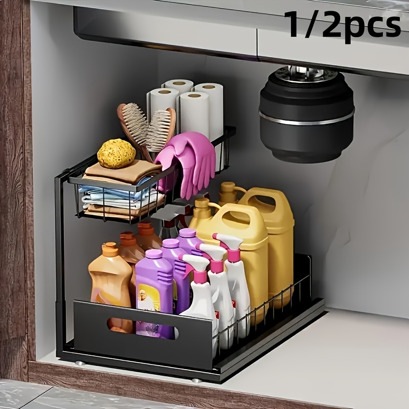Organizer Bawah Wastafel, Rak  - Home Goods Bathroom Cabinets ulasan dan harga