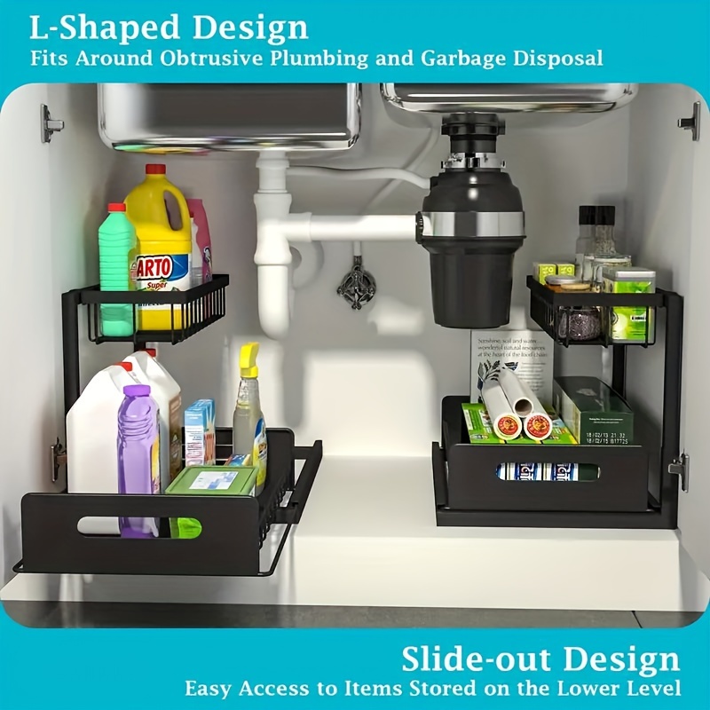 Organizer Bawah Wastafel, Rak  - Home Goods Bathroom Cabinets ulasan dan harga