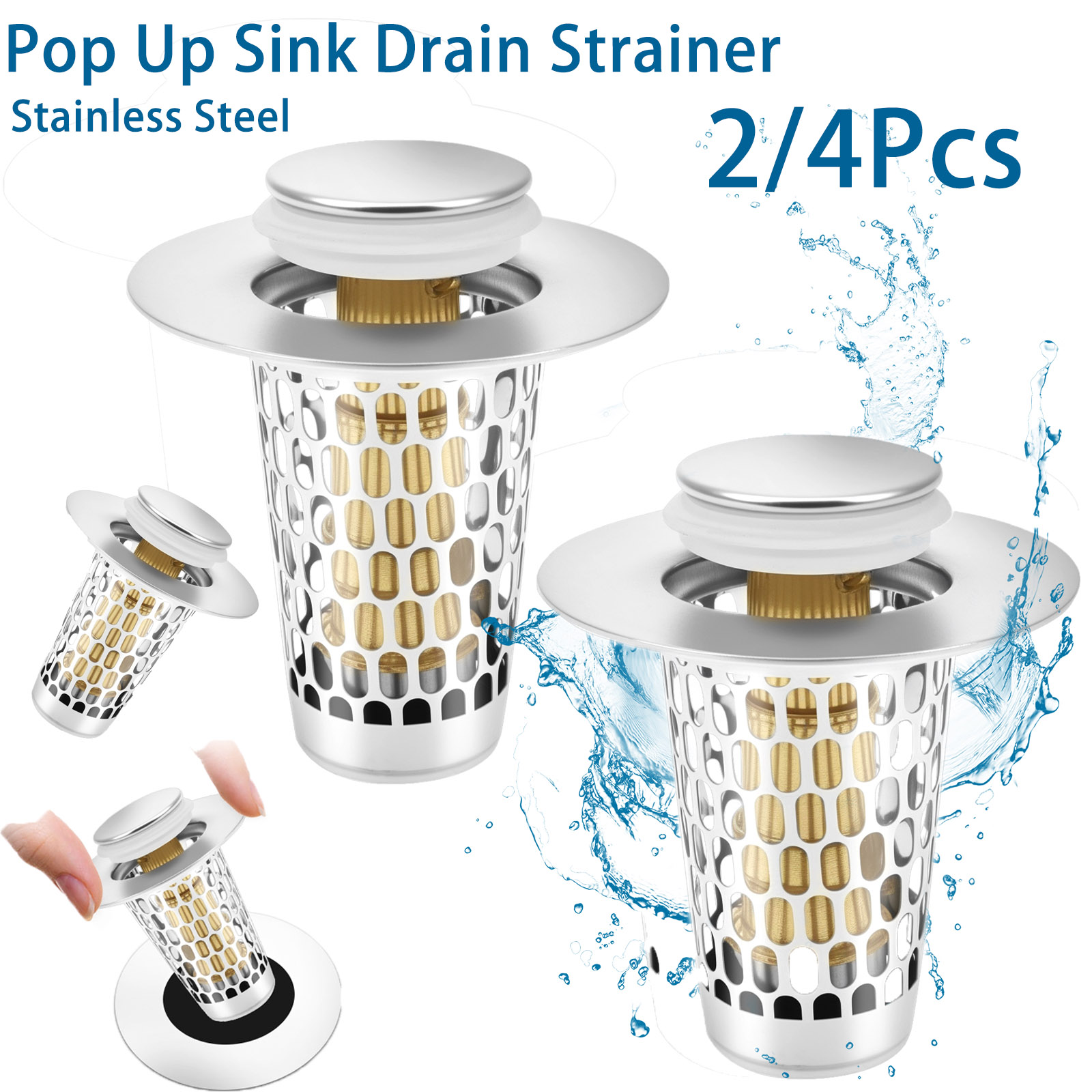 2/4 Buah Saringan Pembuangan A - Drain Hair Catcher ulasan dan harga