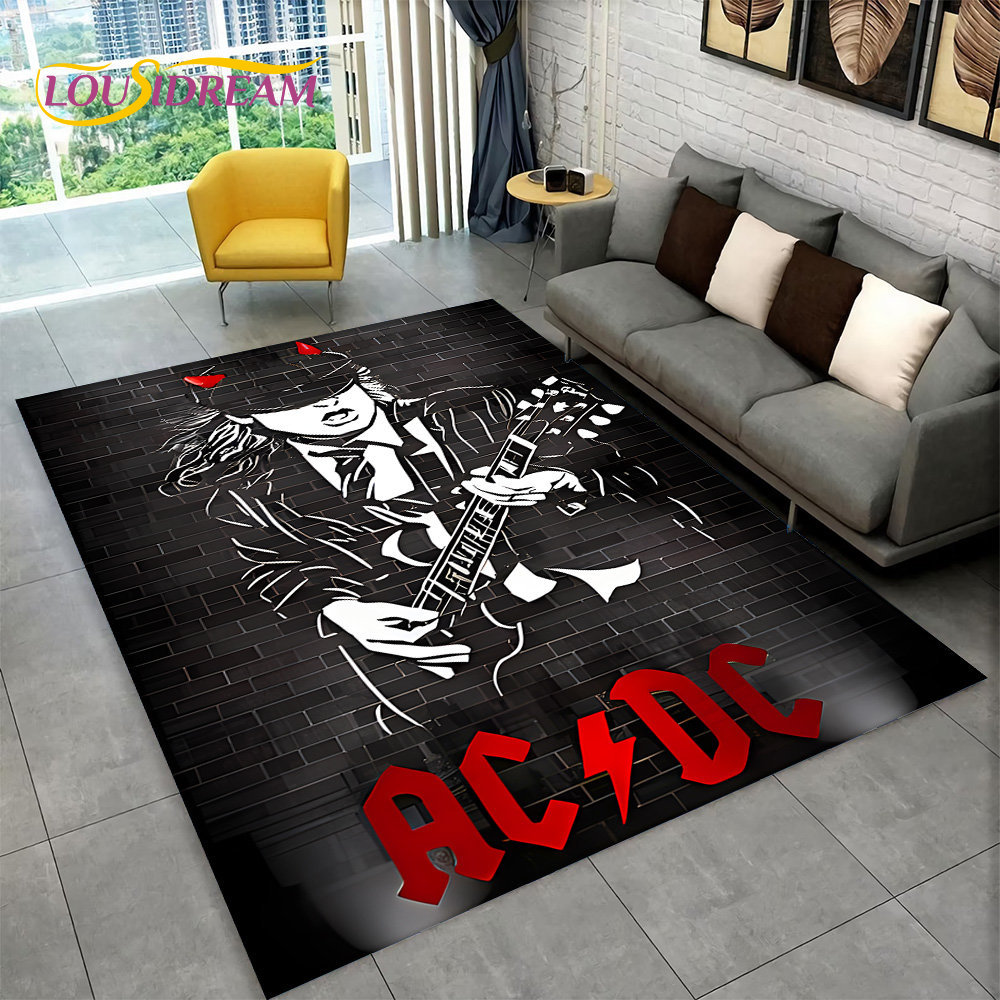 Karpet Area Band Rock AC/DC Be - Home Outdoor Bathroom ulasan dan harga