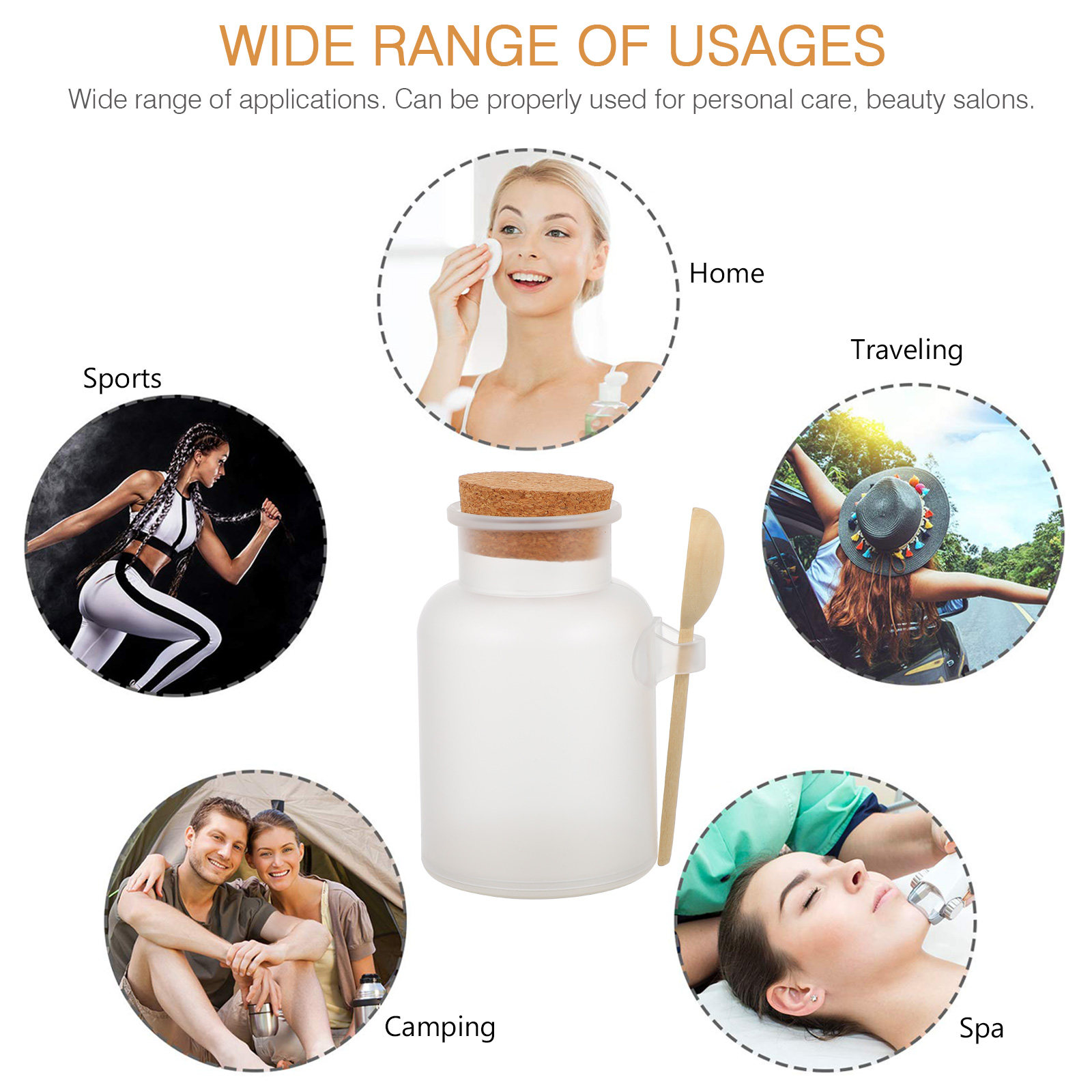 1 Buah Tempat Masker Bubuk Bot - Bath Salts Jar ulasan dan harga