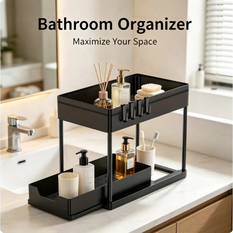 Rak Penyimpanan 2 Tingkat di B - Home Goods Bathroom Cabinets ulasan dan harga