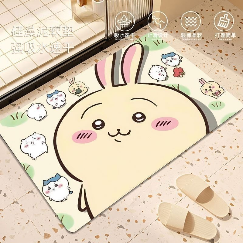 Anime Chiikawa Hachiware Usagi - Home Bathroom Mats ulasan dan harga