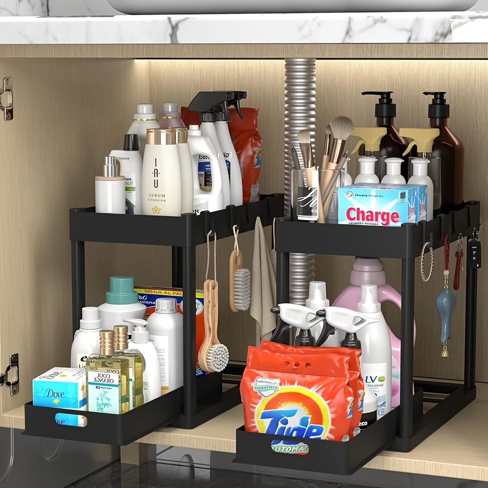 Organizer Geser 2 Tingkat di B - Home Goods Bathroom Cabinets ulasan dan harga