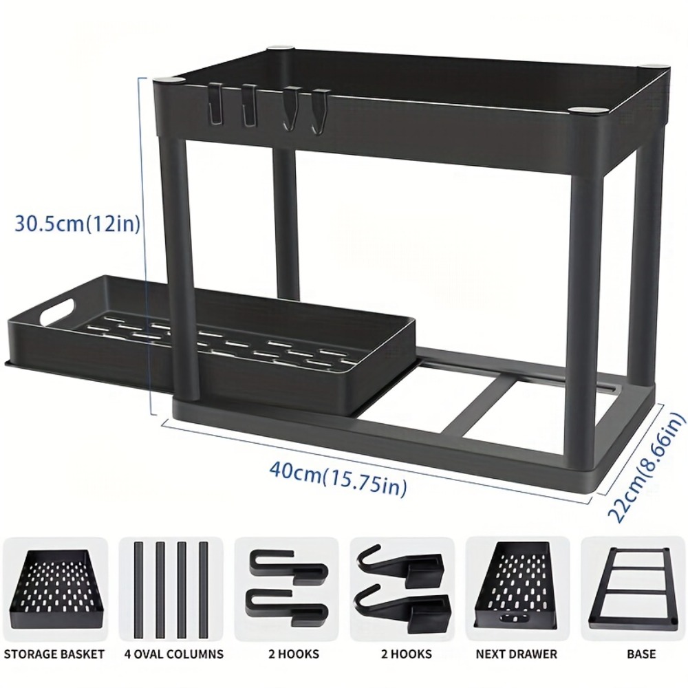 Organizer Geser 2 Tingkat di B - Home Goods Bathroom Cabinets ulasan dan harga
