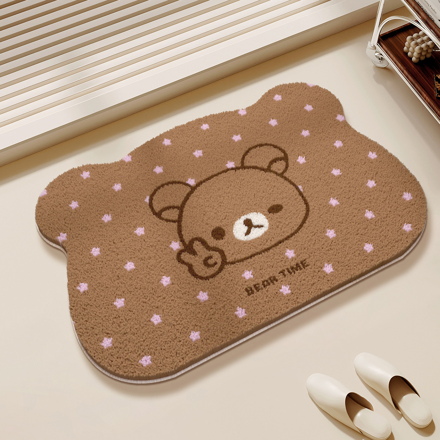 Karpet Lantai Beruang Rilakkum - Home Bathroom Mats ulasan dan harga
