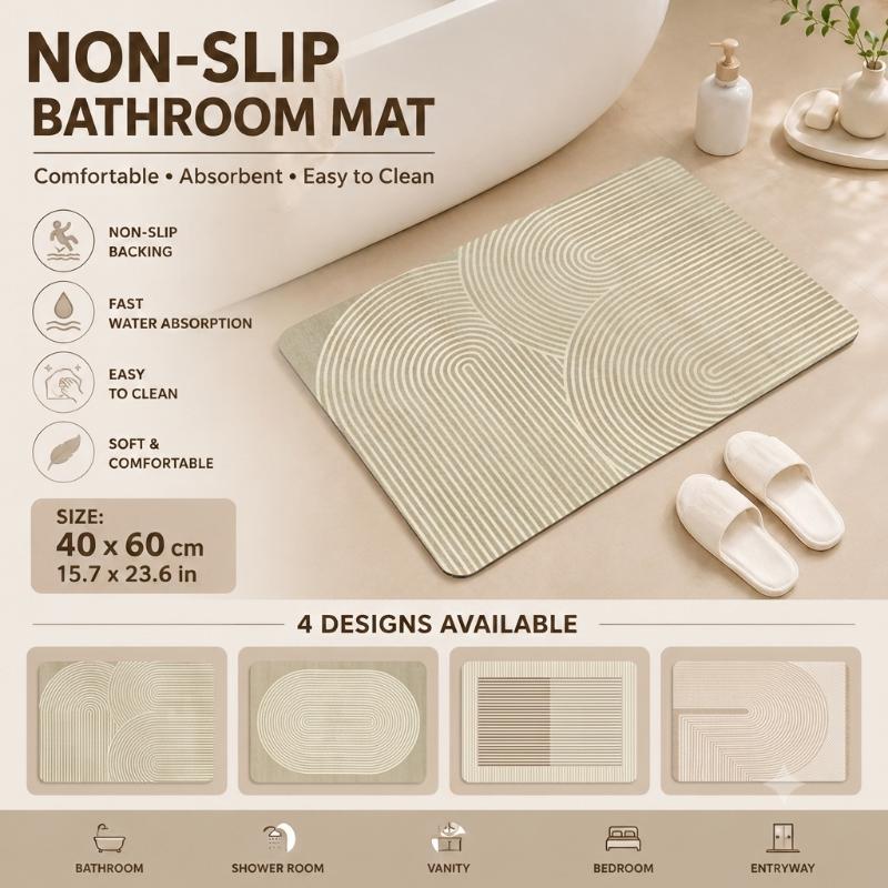 Alas Mandi Diatomite Cepat Ker - Home Bathroom Mats ulasan dan harga