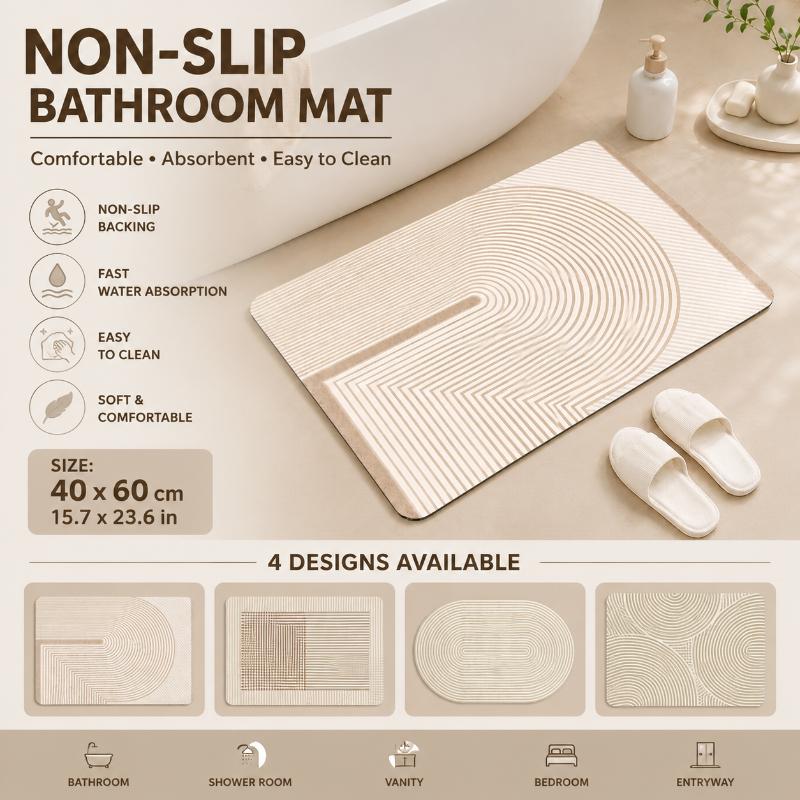 Alas Mandi Diatomite Cepat Ker - Home Bathroom Mats ulasan dan harga